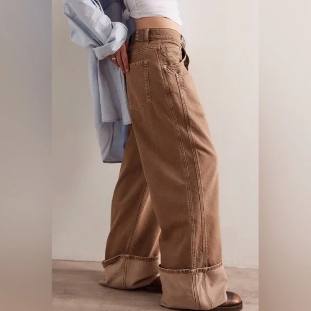 We the Free Final Countdown Cuffed Low Rise Jeans TUMBLEWEED 29 - Picture 2 of 16